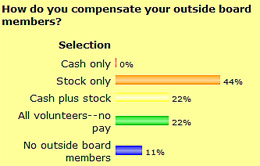 Survey April 09 - How do you compensate your outside board members?